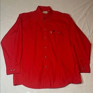 Beretta Red Men's Button-Down Shirt